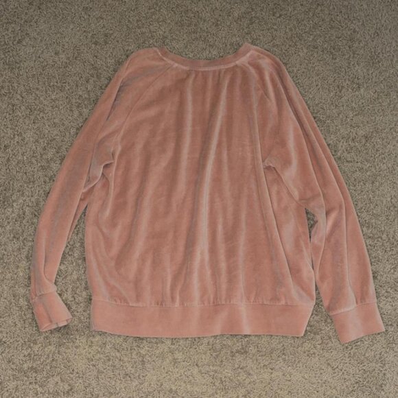 Women's Pink and Tan Sweatshirt - Picture 3 of 3